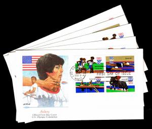 1979 U.S. #1791-94a Olympic First Day Covers - Lot of 5 Covers  (ESP#4803)