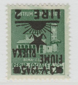 Varietà Occupazione Jugoslava Fiume Yugoslavia 1945 2L / 25c MNH** A23P45F13733