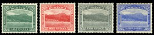 Dominica #50-53 Cat$26+ (for hinged), 1908-9 1/2p-2 1/2p, set of four, never ...