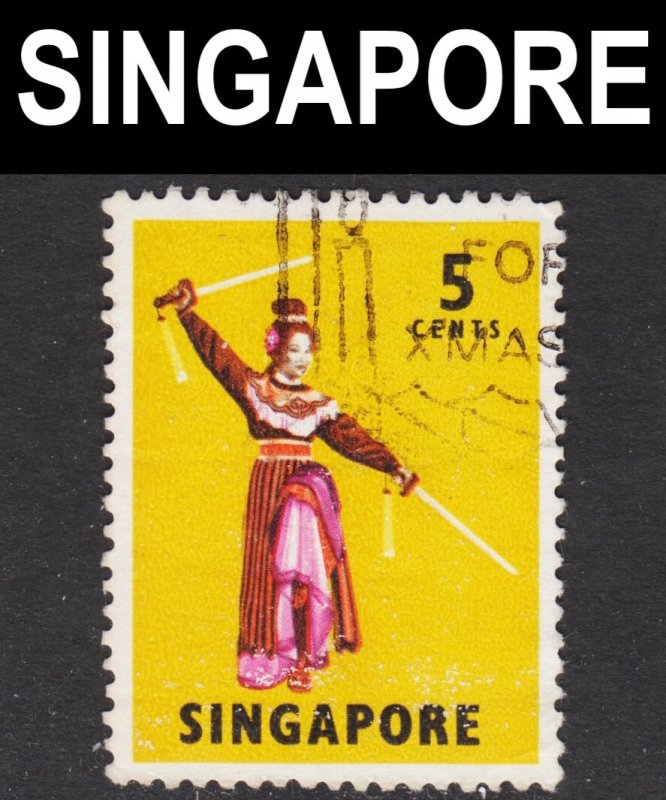 Singapore Scott 86a perf 13 VF used.