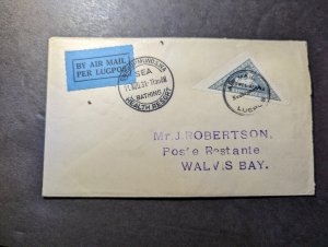 1931 Dutch SWA Airmail Internal First Flight Cover FFC Swakopmund to Walvis Bay