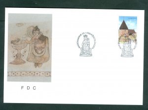 Aland. FDC 1998. Eckero Church.