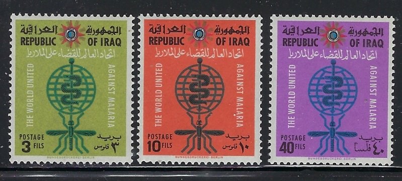 Iraq 314-16 MNH 1962 Anti-Malaria (ap9204)