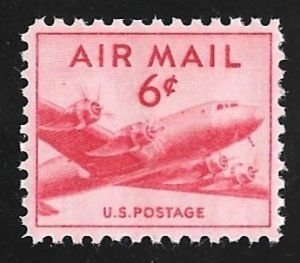 SCOTT  C39  DC4  SKYMASTER  6¢  SINGLE  MINT  NEVER HINGED