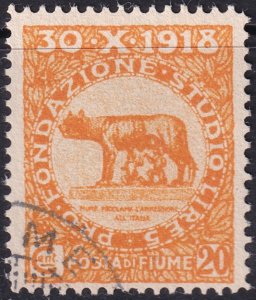 Fiume 1919 Sc B7 used forgery