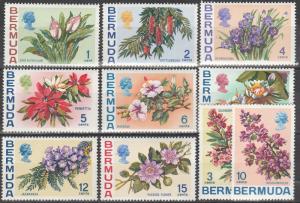 Bermuda #255-64 MNH  CV $9.15  (A4242)