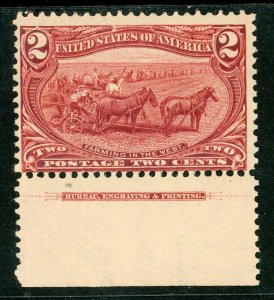 USA 1898⭐Trans-Mississippi⭐Scott # 286 ⭐ Inscription Single ⭐ MNH  V718 