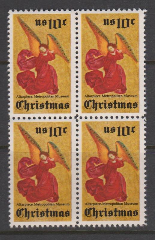 USA # 1550 1974 Christmas Block of 4 MNH