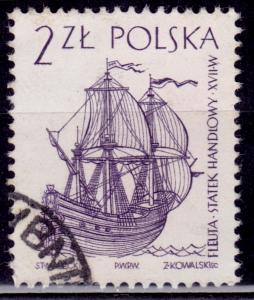 Poland, 1964, Sailboat, 2z, sc#1209, used