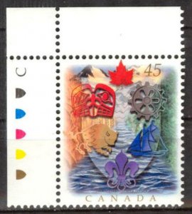 Canada 1996 Congress of Genealogy and Heraldry Rotary Scouts Mi. 1583 MNH