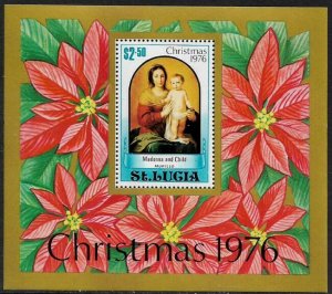 St Lucia #413 MNH S/Sheet - Christmas