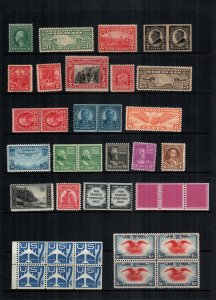 United States 23  MNH lot cat $40.00