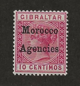 GREAT BRITAIN OFFICES - MOROCCO SC# 13   F/MOG 1899