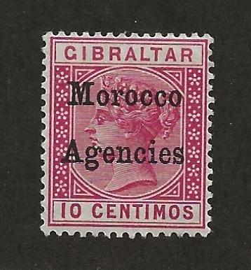 GREAT BRITAIN OFFICES - MOROCCO SC# 13   F/MOG 1899