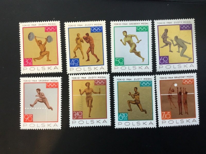ICOLLECTZONE Poland 1355-62 Olympic set VF NH