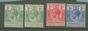 British Honduras #85-89  Single (Complete Set)