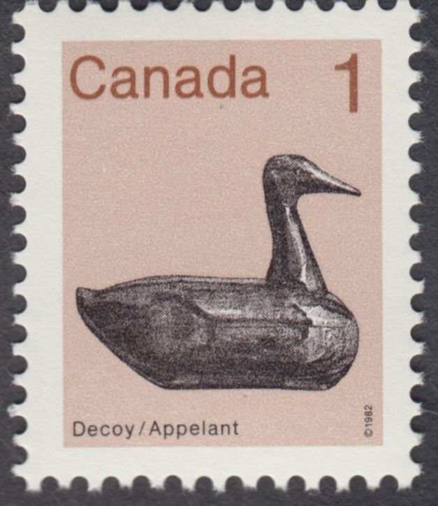 Canada - #917a Artifacts - Duck Decoy - Perf. 13 x 13.3 - MNH