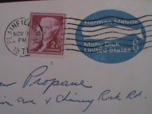 ​UNITED STATES,1971 COMMERCIAL COVER FANCY POSTAL CANCELLED-USED VERY FINE