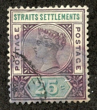 Straits Settlements, Scott #86, Used