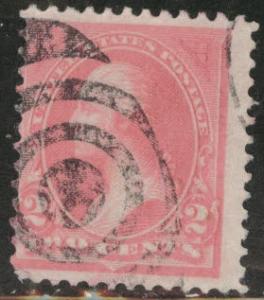 USA  Scott 248 used 1894 p12 no wmk Pink Type 1 CV $9