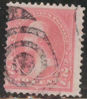 USA  Scott 248 used 1894 p12 no wmk Pink Type 1 CV $9