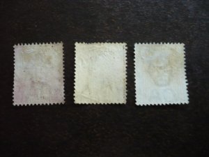 Stamps - Leeward Islands - Scott# 21-23 - Used Part Set of 3 Stamps