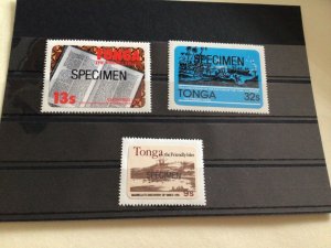 Tonga Specimen mint never hinged stamps A12633
