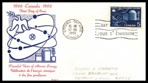 Canada 449 Atomic Energy H & E Pencil FDC
