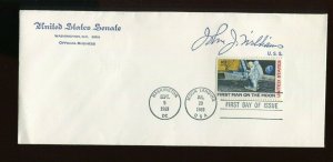 C76 1st Man on the Moon FDC Senator John J. Williams Free Frank Cachet (916 l)