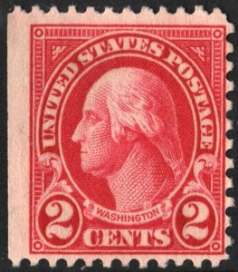 SC#634 2¢ Washington Booklet Single (1927) Uncancelled/No Gum