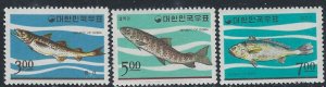 South Korea 496-98 MNH 1966 Fish (ak1629)