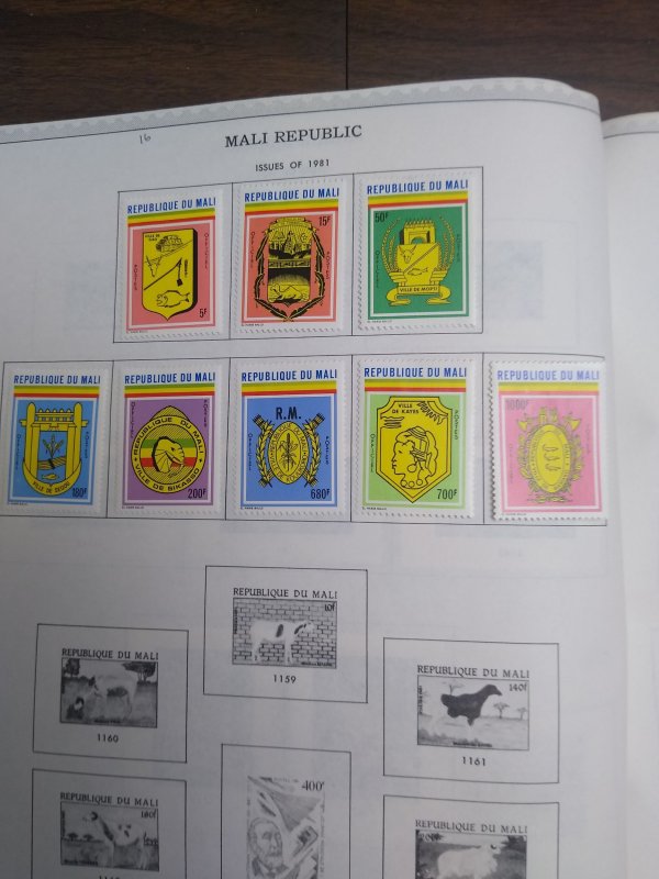 collection on pages Mali 1977-83 scattered most CTO PS: CV $103