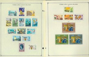 Turks & Caicos 1945-1986 Mint Hinged on Scott International Pages Thru 1999