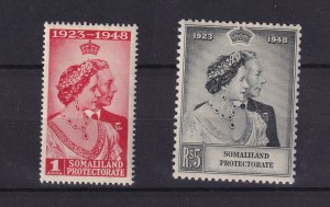 Somaliland KGVI 1948 Royal Silver Wedding SG119/120 MLH BP16330