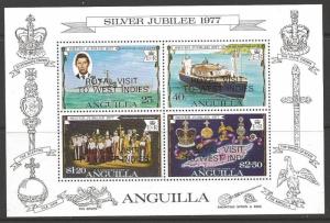 ANGUILLA SGMS302 1977 ROYAL VISIT MNH