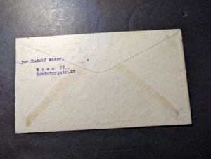 1931 Austria LZ 127 Graf Zeppelin Polar Flight Cover Vienna to New York NY USA