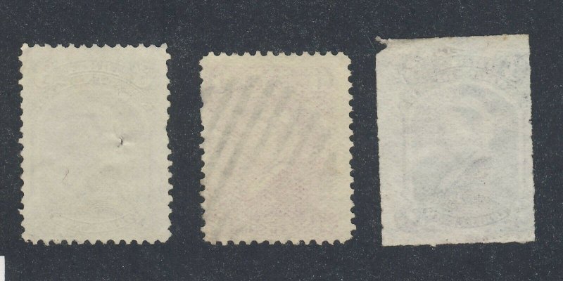 3x Newfoundland Queen Victoria Used Stamps #34-3c #36-6c & #39-3c GV= $87.50