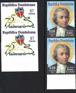 Dominican Republic 1466-67 MNH IMPERF PAIR [D1]
