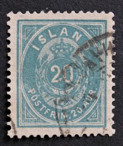Iceland #28a Used F - XF Nice Centering