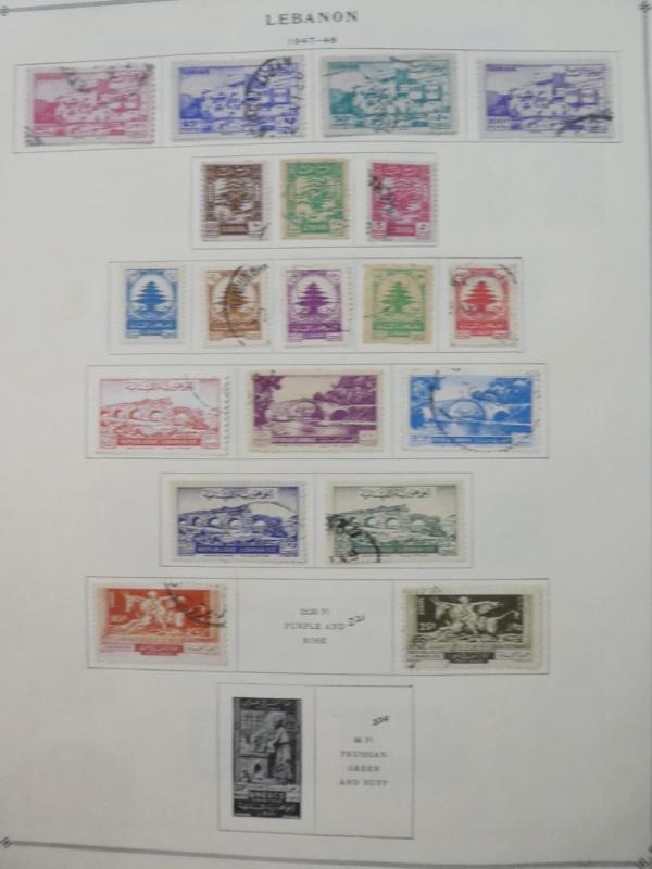 EDW1949SELL : LEBANON Very clean Mint & Used collection on album pages Cat $1452