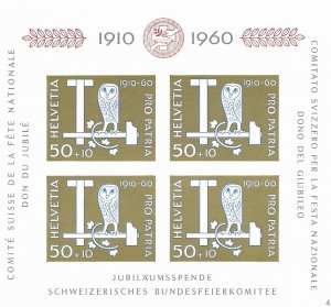 Switzerland B-297   1960   S/S   VF NH