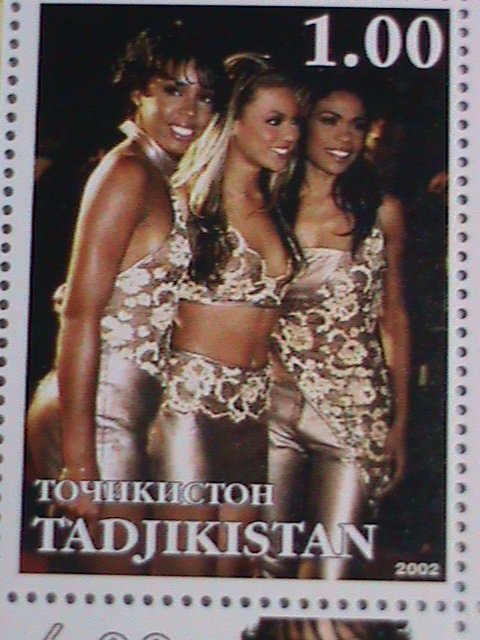 TAJIKISTAN-2002 DESTINY'S CHILD-FAMOUS SINGERS-MNH SHEET-VERY FINE