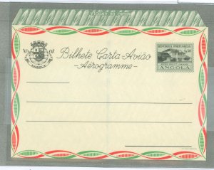 Angola  1955 4$50 Ags pale green & black