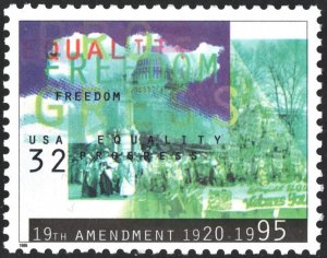 SC#2980 32¢ Womens Suffrage Single (1995) MNH