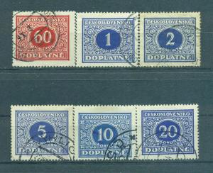 Czechoslovakia sc# J58-69 used cat value $3.10