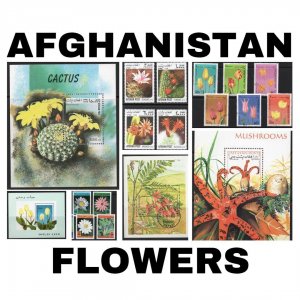 Thematic Stamps - Afghanistan - Flowers - Choose from dropdown menu