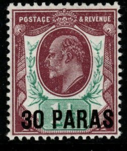 BRITISH LEVANT SG16 1909 30pa on 1½d PALE DULL PURPLE & GREEN MNH