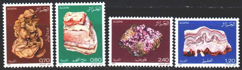 Algeria. 1983. 821-24. Minerals. MNH.