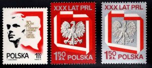 Poland Scott 2045-2047 MNH** 1974 set