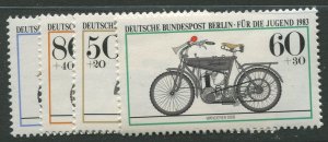 STAMP STATION PERTH Germany #9NB198-201 Motorcycle Type 1983- Set - MNH